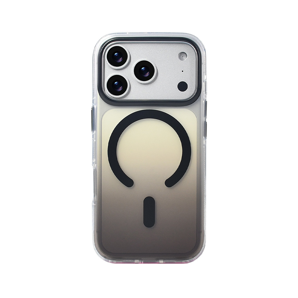 Apple iPhone 17 Pro Uyumlu Kılıf M-safe Şarj Özellikli Transparan Renk Geçişli Zore Toros Kapak - 1