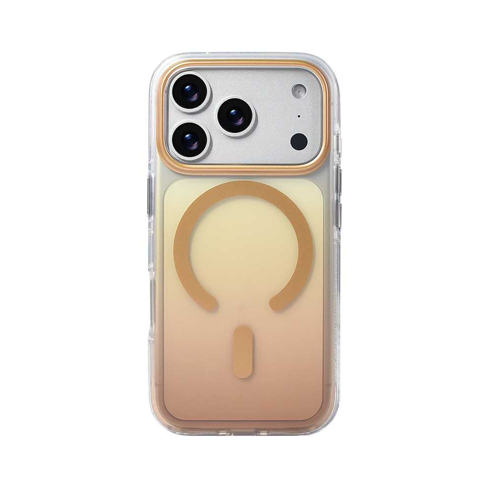 Apple iPhone 17 Pro Uyumlu Kılıf M-safe Şarj Özellikli Transparan Renk Geçişli Zore Toros Kapak - 3