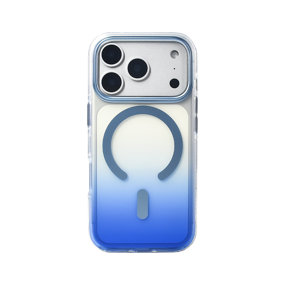 Apple iPhone 17 Pro Uyumlu Kılıf M-safe Şarj Özellikli Transparan Renk Geçişli Zore Toros Kapak - 7