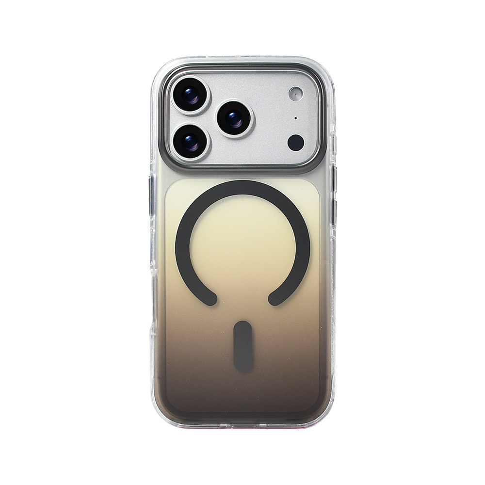 Apple iPhone 17 Pro Uyumlu Kılıf M-safe Şarj Özellikli Transparan Renk Geçişli Zore Toros Kapak - 11