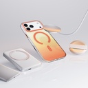 Apple iPhone 17 Pro Uyumlu Kılıf M-safe Şarj Özellikli Transparan Renk Geçişli Zore Toros Kapak - 19