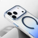 Apple iPhone 17 Pro Uyumlu Kılıf M-safe Şarj Özellikli Transparan Renk Geçişli Zore Toros Kapak - 21