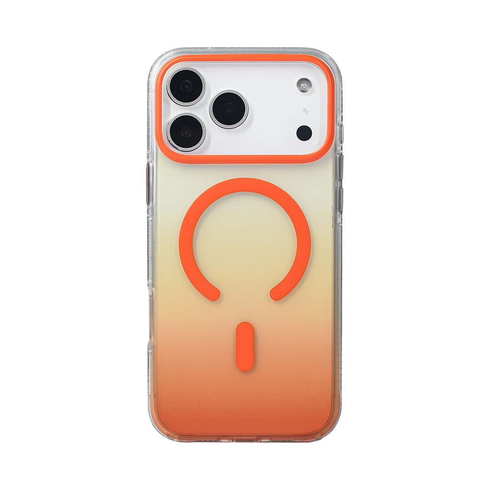 Apple iPhone 17 Pro Max Uyumlu Kılıf M-safe Şarj Özellikli Transparan Renk Geçişli Zore Toros Kapak - 2
