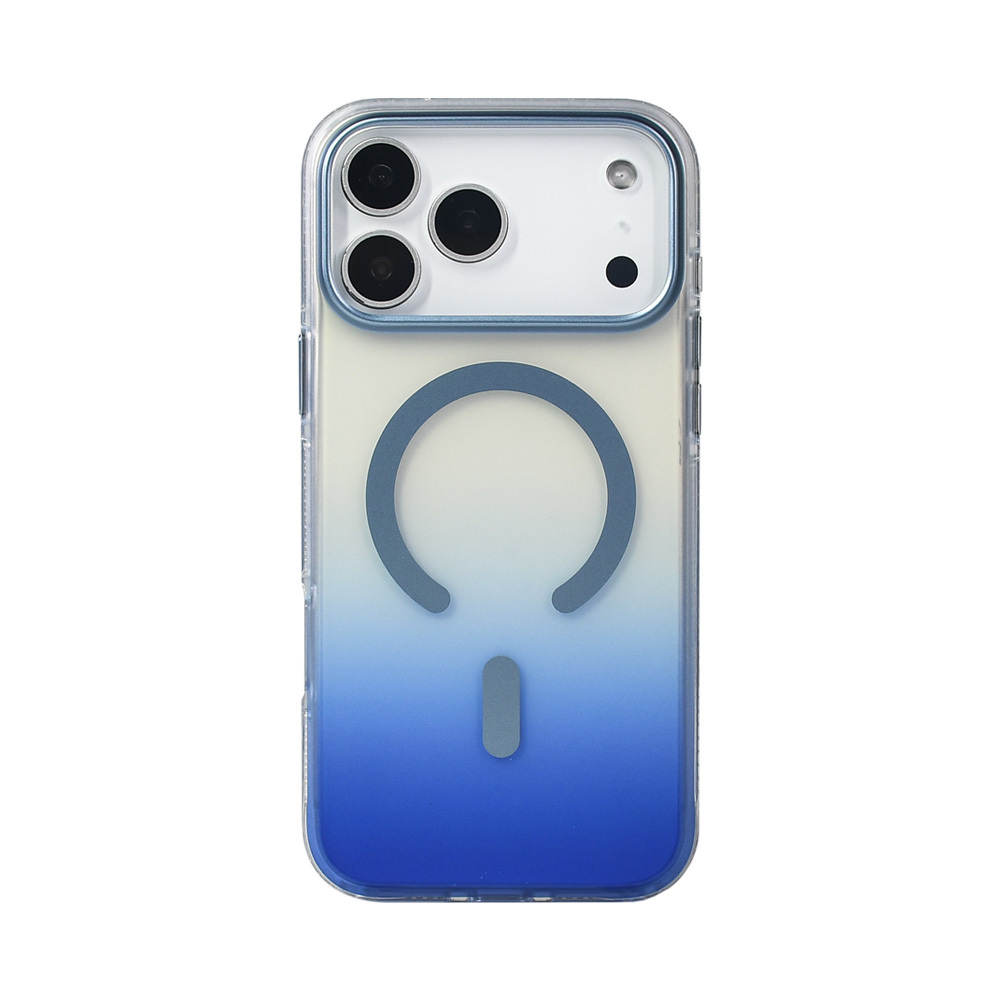 Apple iPhone 17 Pro Max Uyumlu Kılıf M-safe Şarj Özellikli Transparan Renk Geçişli Zore Toros Kapak - 3
