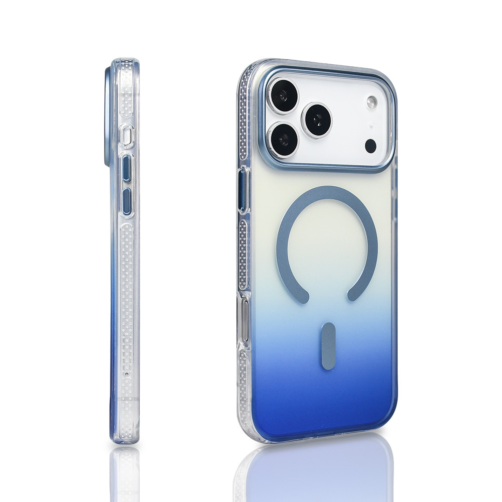 Apple iPhone 17 Pro Max Uyumlu Kılıf M-safe Şarj Özellikli Transparan Renk Geçişli Zore Toros Kapak - 4