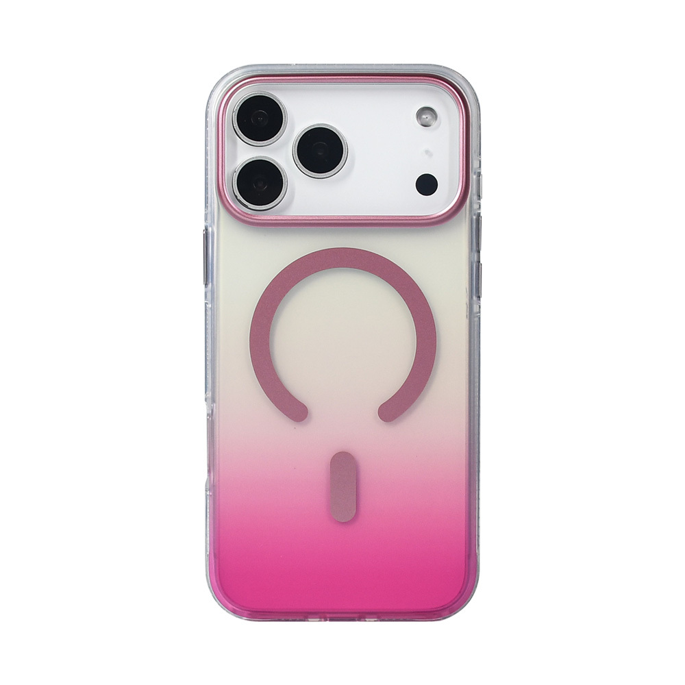 Apple iPhone 17 Pro Max Uyumlu Kılıf M-safe Şarj Özellikli Transparan Renk Geçişli Zore Toros Kapak - 5