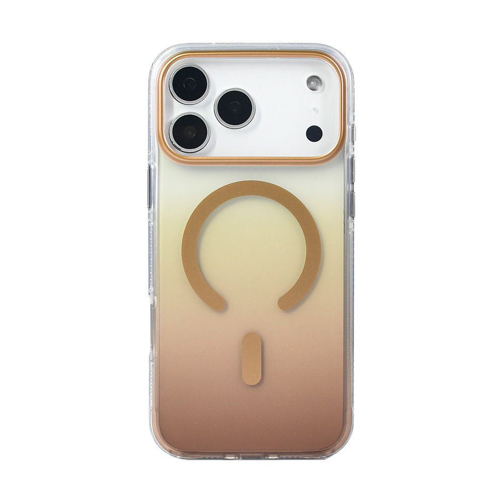Apple iPhone 17 Pro Max Uyumlu Kılıf M-safe Şarj Özellikli Transparan Renk Geçişli Zore Toros Kapak - 9