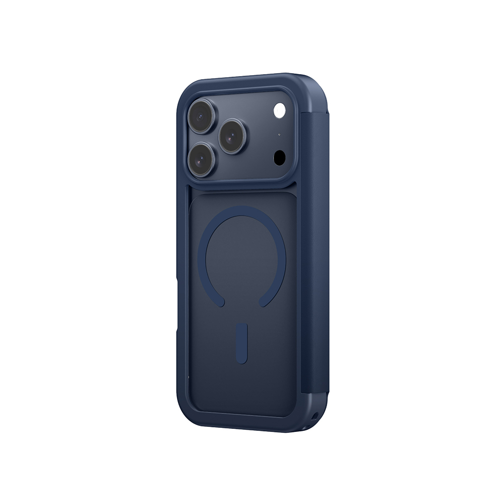 Apple iPhone 17 Pro Max Uyumlu PU Kartlıklı Kapaklı Amazingthing Glamour Foilo Serisi Kılıf - 1