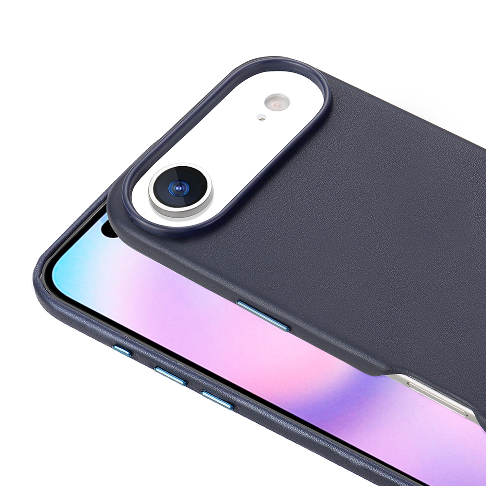 Apple iPhone 17 Air Uyumlu Kılıf M-safe Şarj Özellikli PU Deri Görünümlü Zore Kupra Kapak - 8