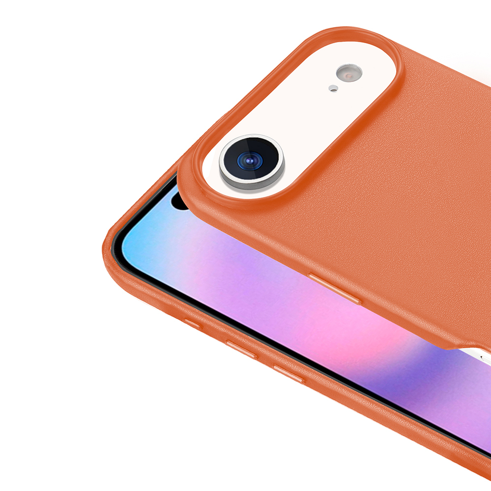 Apple iPhone 17 Air Uyumlu Kılıf M-safe Şarj Özellikli PU Deri Görünümlü Zore Kupra Kapak - 9