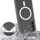 Samsung Galaxy S25 Uyumlu FE Kılıf M-safe Şarj Özellikli Şeffaf Sert PC Zore Embos Kapak - 3