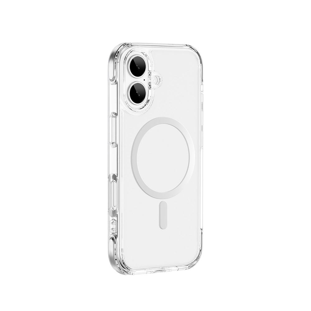 Apple iPhone 17 Uyumlu Kılıf M-safe Şarj Özellikli Wiwu MCC-702 Titanyum Pro Serisi Sert PC Kapak - 1