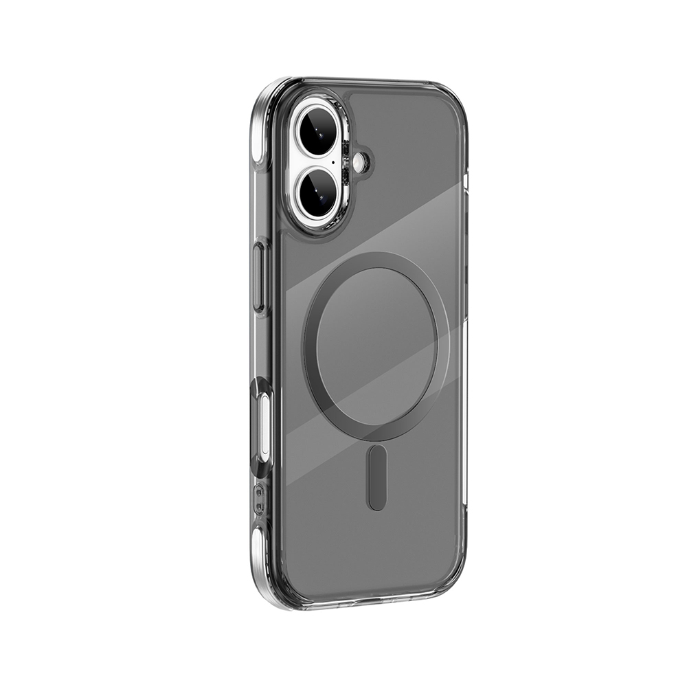 Apple iPhone 17 Uyumlu Kılıf M-safe Şarj Özellikli Wiwu MCC-702 Titanyum Pro Serisi Sert PC Kapak - 3