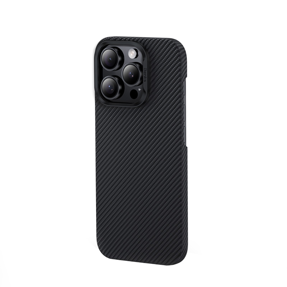 Apple iPhone 16 Pro Uyumlu Kılıf Benks M-safe Şarj Özellikli Metal Kamera Çerçeveli Magnetik ArmorAir 600D Kevlar Fiber Kapak - 3