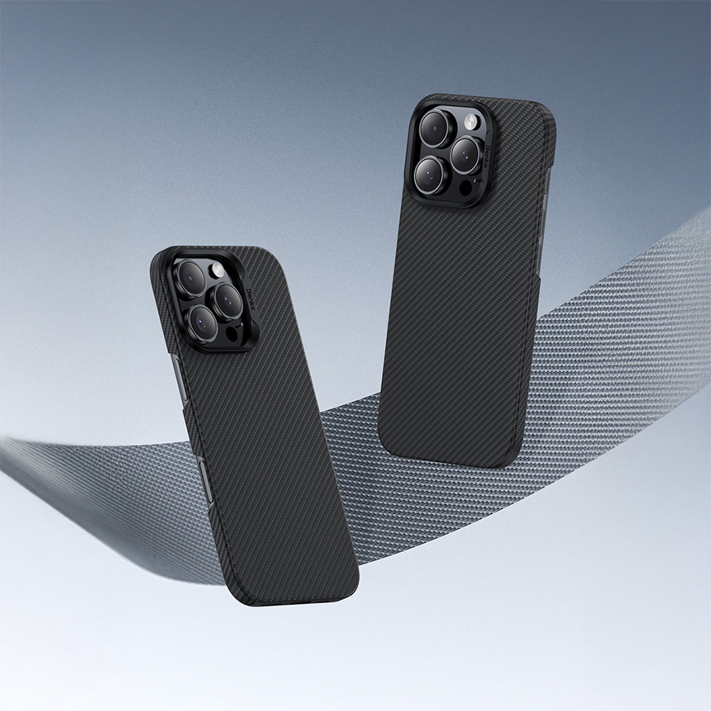 Apple iPhone 16 Pro Uyumlu Kılıf Benks M-safe Şarj Özellikli Metal Kamera Çerçeveli Magnetik ArmorAir 600D Kevlar Fiber Kapak - 4