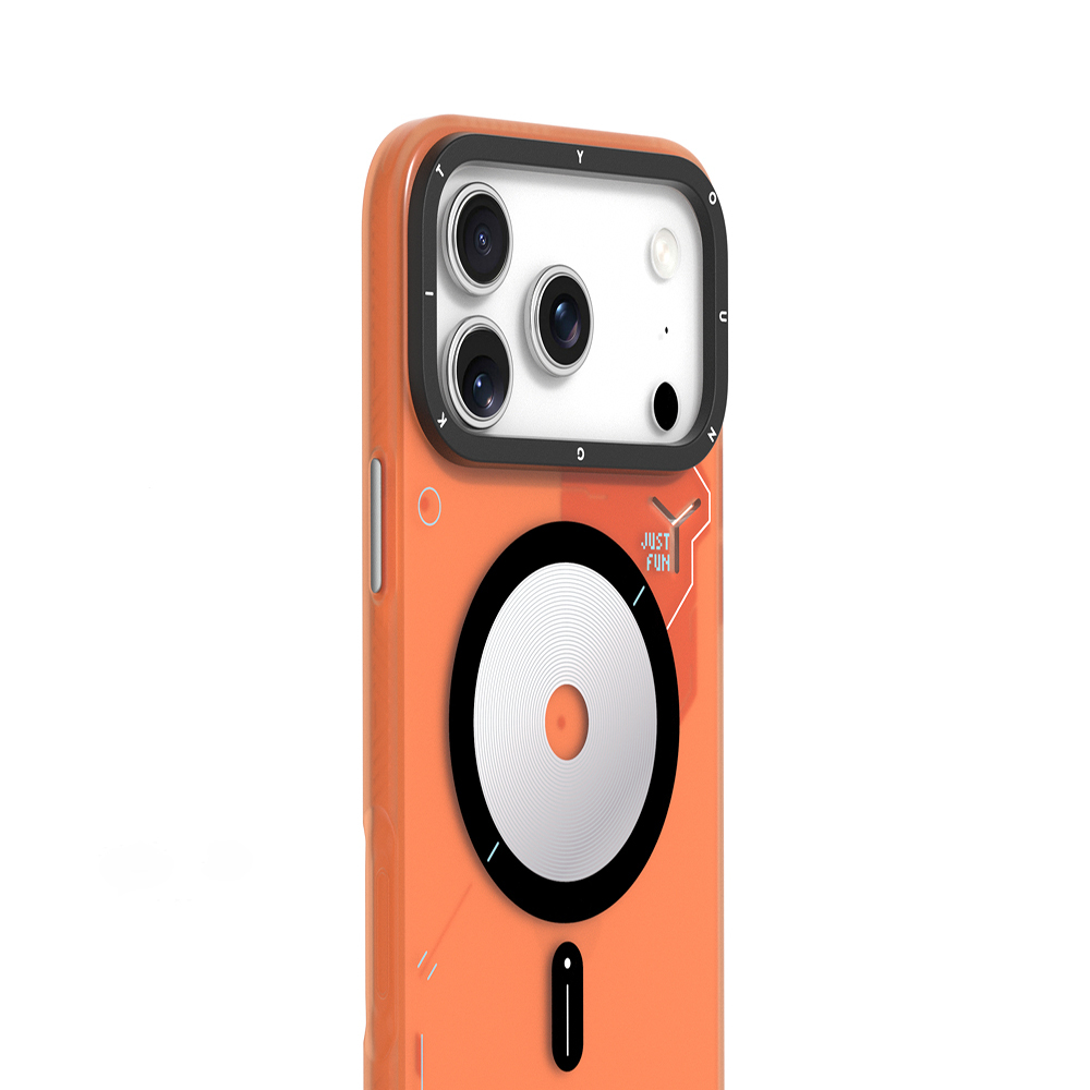 Apple iPhone 17 Pro Uyumlu Kılıf M-safe Şarj Özellikli Disk Desenli Youngkit Disc Battle Kapak - 10