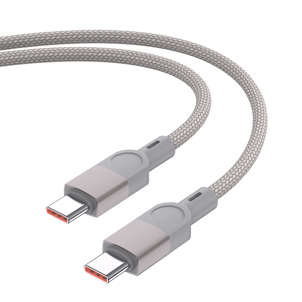 Zore ZR-44 Type-C to Type-C PD 100W Örgü Tasarımlı Hızlı Şarj Özellikli Data ve Şarj Kablosu 1M - 1