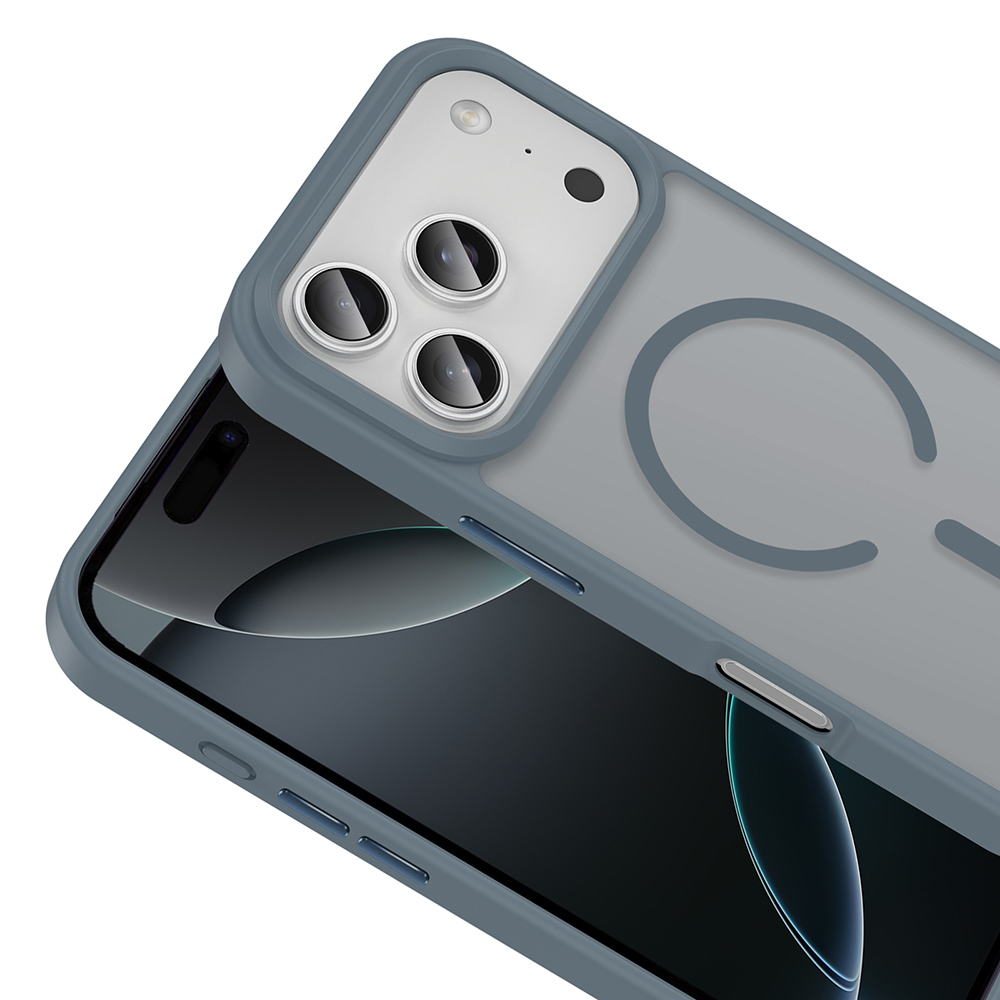 Apple iPhone 17 Pro Uyumlu Kılıf M-safe Şarj Özellikli Mat Arka Yüzey Zore Sio Kapak - 7