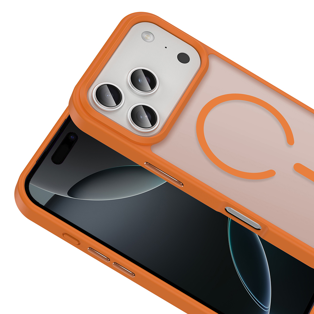 Apple iPhone 17 Pro Uyumlu Kılıf M-safe Şarj Özellikli Mat Arka Yüzey Zore Sio Kapak - 8