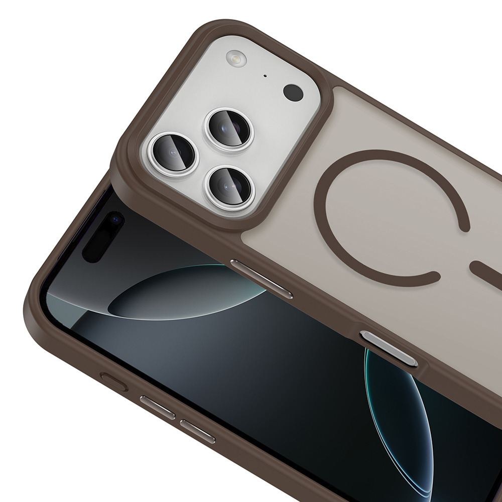 Apple iPhone 17 Pro Uyumlu Kılıf M-safe Şarj Özellikli Mat Arka Yüzey Zore Sio Kapak - 9