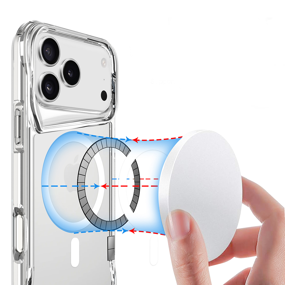 Apple iPhone 17 Pro Uyumlu Kılıf Zore M-safe Şarj Özellikli T-Max M-safe Kapak - 4