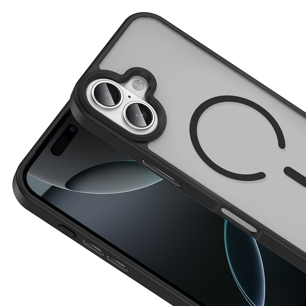 Apple iPhone 17 Uyumlu Kılıf M-safe Şarj Özellikli Mat Arka Yüzey Zore Sio Kapak - 6