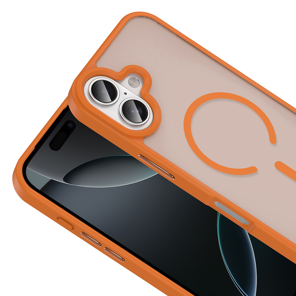 Apple iPhone 17 Uyumlu Kılıf M-safe Şarj Özellikli Mat Arka Yüzey Zore Sio Kapak - 7