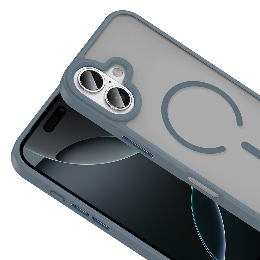 Apple iPhone 17 Uyumlu Kılıf M-safe Şarj Özellikli Mat Arka Yüzey Zore Sio Kapak - 8
