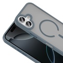 Apple iPhone 17 Uyumlu Kılıf M-safe Şarj Özellikli Mat Arka Yüzey Zore Sio Kapak - 8