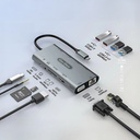 Go Des GD-6907 11 in 1 Type-C Hub SD Kart-RJ45-HDMI-VGA-Usb Çoğaltıcı - 1