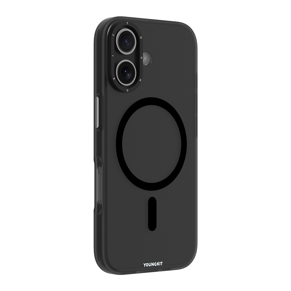 Apple iPhone 17 Uyumlu Kılıf M-safe Şarj Özellikli Youngkit Hidden Sand Serisi Kapak - 1