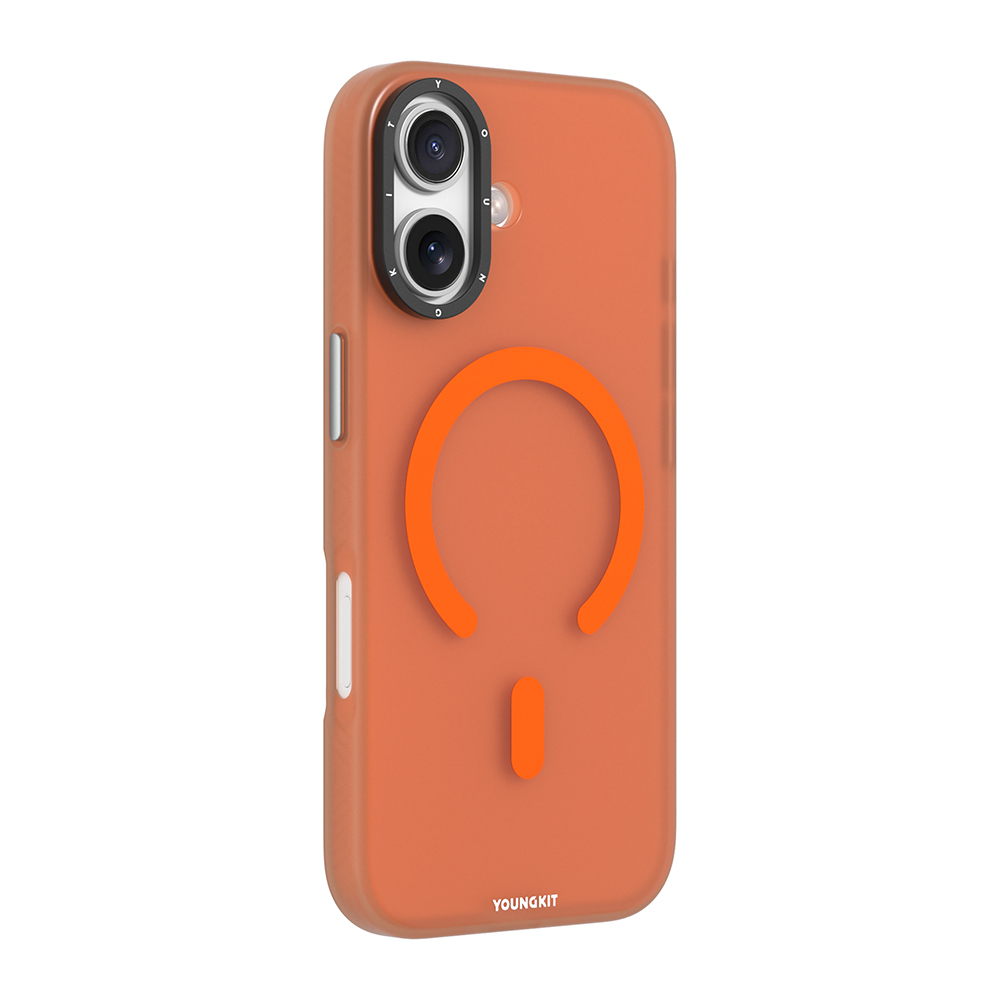 Apple iPhone 17 Uyumlu Kılıf M-safe Şarj Özellikli Youngkit Hidden Sand Serisi Kapak - 2
