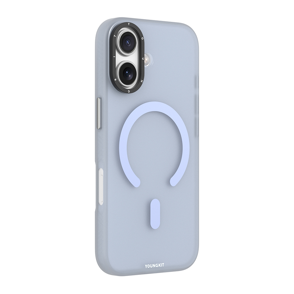 Apple iPhone 17 Uyumlu Kılıf M-safe Şarj Özellikli Youngkit Hidden Sand Serisi Kapak - 3