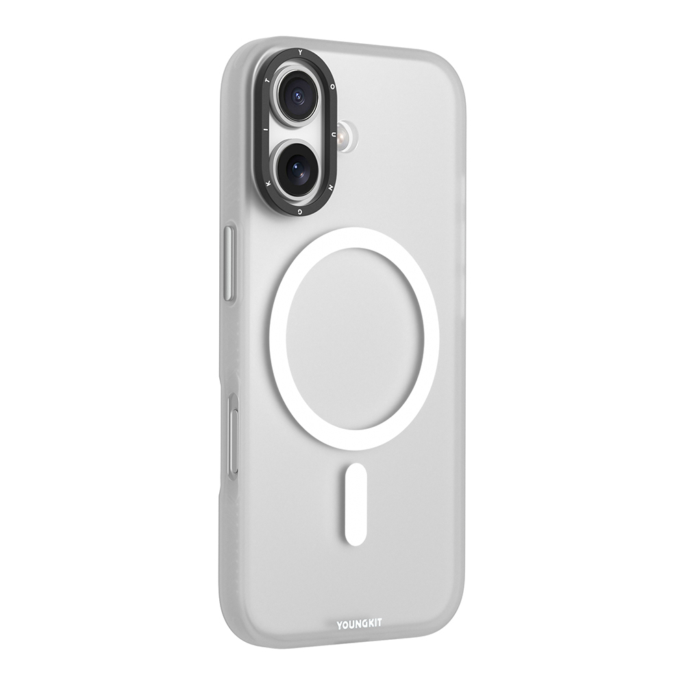 Apple iPhone 17 Uyumlu Kılıf M-safe Şarj Özellikli Youngkit Hidden Sand Serisi Kapak - 4
