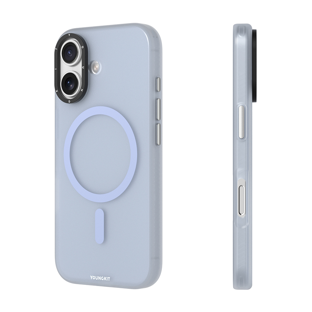 Apple iPhone 17 Uyumlu Kılıf M-safe Şarj Özellikli Youngkit Hidden Sand Serisi Kapak - 8