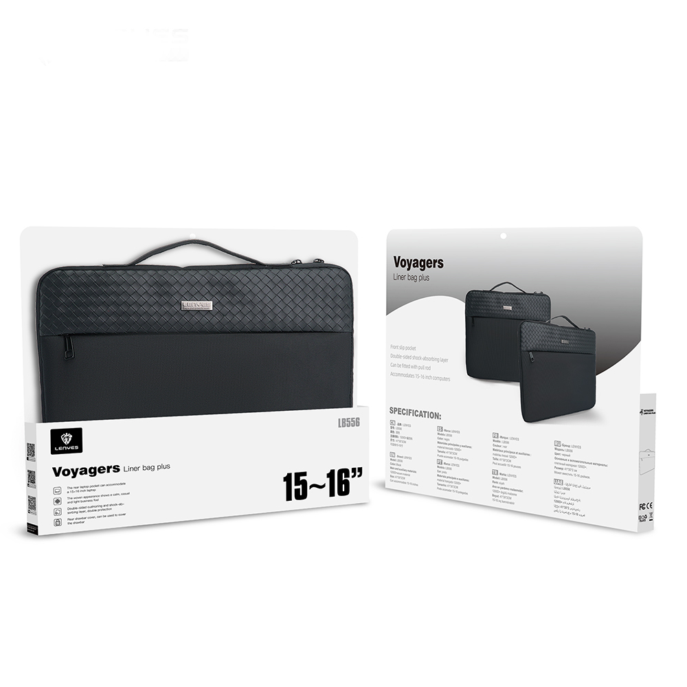Lenyes LB556 Voyagers Serisi 1200D Su Geçirmez 15-16 inç Laptop Çantası - 7
