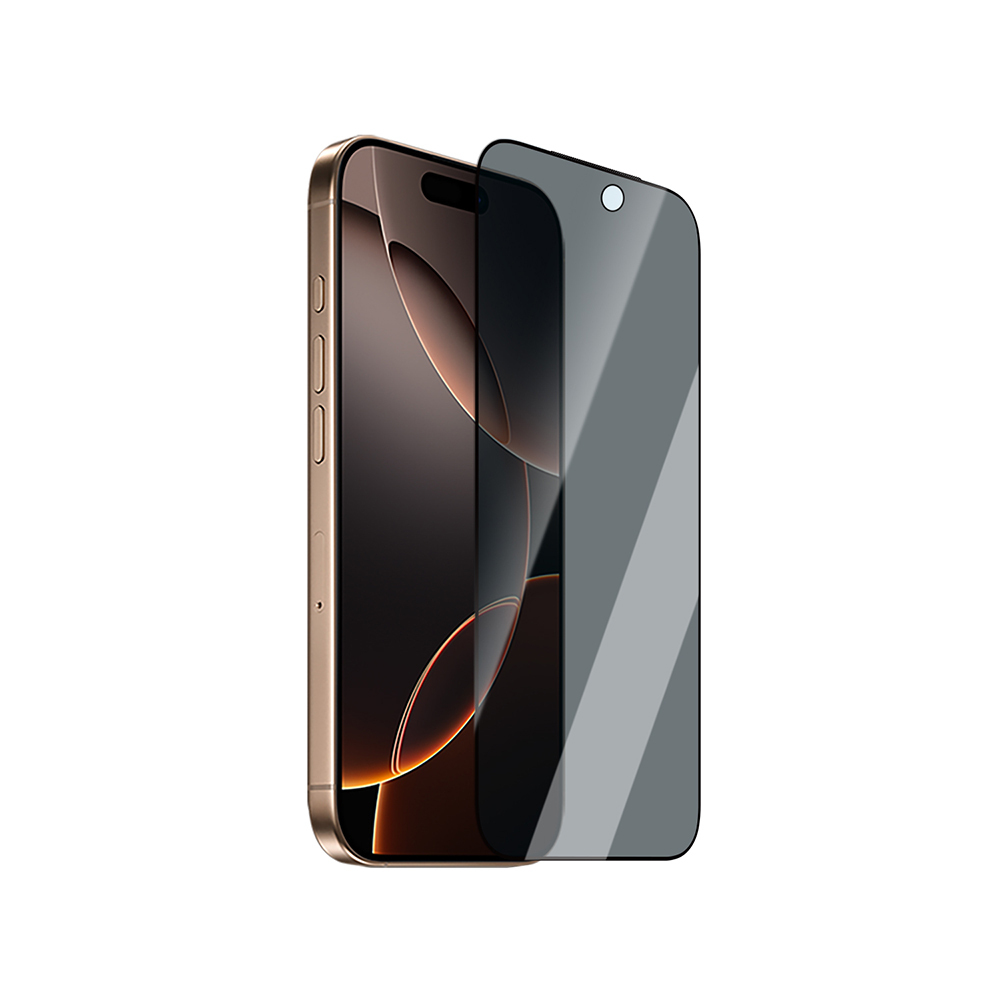 Apple iPhone 17 Air Uyumlu CaseWorld Applicator Serisi 2.5D Eyesafe Mavi Işık Teknolojili 0.33mm Privacy Temperli Cam Ekran Koruyucu + Uygulama Aparatı - 1