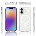 Apple iPhone 17 Uyumlu Kılıf M-safe Şarj Özellikli Şeffaf Sert PC Zore Embos Kapak - 2