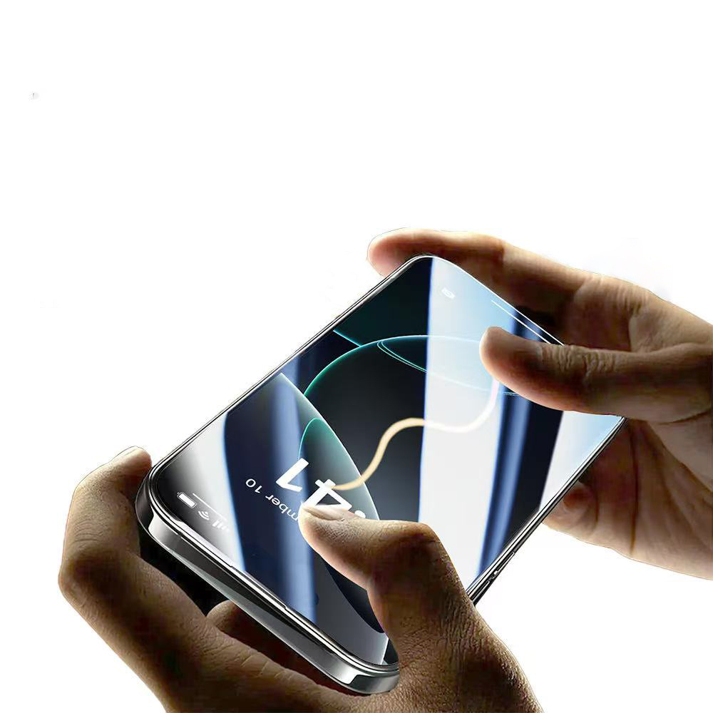 Apple iPhone 16 Pro Uyumlu Zore 3D Mobi HD Temperli Cam Ekran Koruyucu + Kolay Uygulama Aparatı - 5