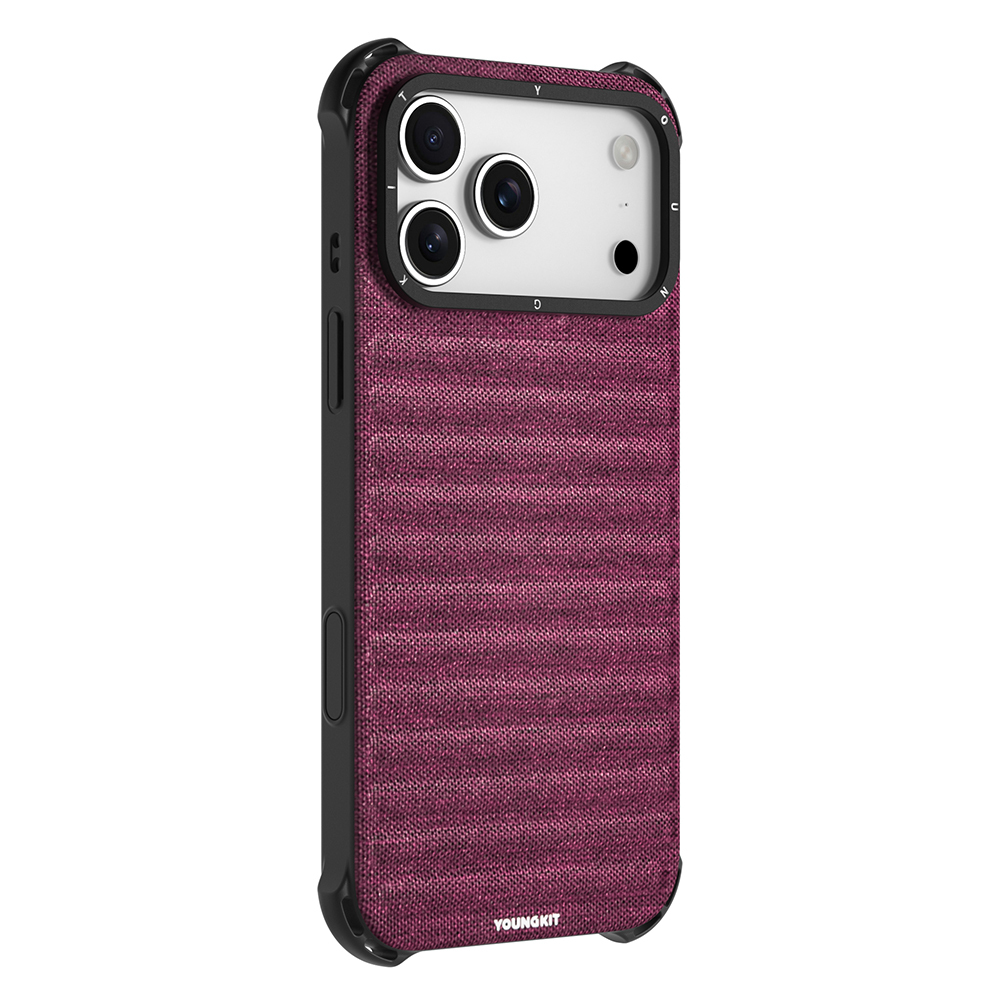 Apple iPhone 17 Pro Uyumlu Kılıf M-safe Şarj Özellikli Youngkit Canvas Serisi Kapak - 1