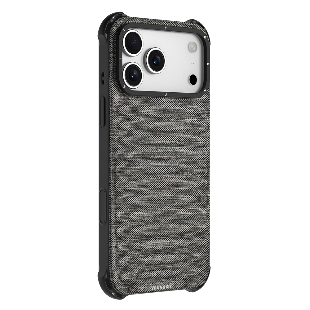 Apple iPhone 17 Pro Uyumlu Kılıf M-safe Şarj Özellikli Youngkit Canvas Serisi Kapak - 3