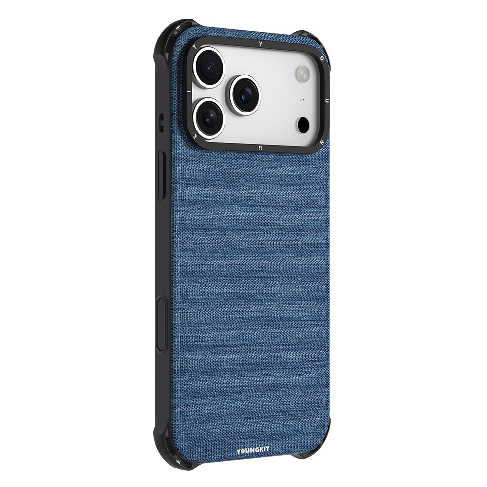 Apple iPhone 17 Pro Uyumlu Kılıf M-safe Şarj Özellikli Youngkit Canvas Serisi Kapak - 4