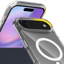 Apple iPhone 17 Air Uyumlu Kılıf M-safe Şarj Özellikli Şeffaf Sert PC Zore Embos Kapak - 1