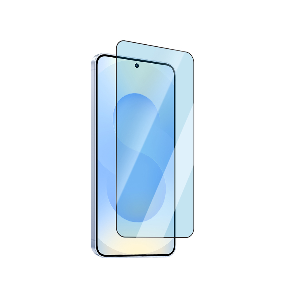 Samsung Galaxy S25 Plus Uyumlu CaseWorld Applicator Serisi 2.5D Eyesafe Mavi Işık Teknolojili 0.25mm Temperli Cam Ekran Koruyucu+ Uygulama Aparatı - 1