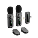 Wiwu Wi-WM007 2in1 Type-C ve Lightning Portlu ANC Özellikli Kablosuz Yaka Mikrofonu - 4