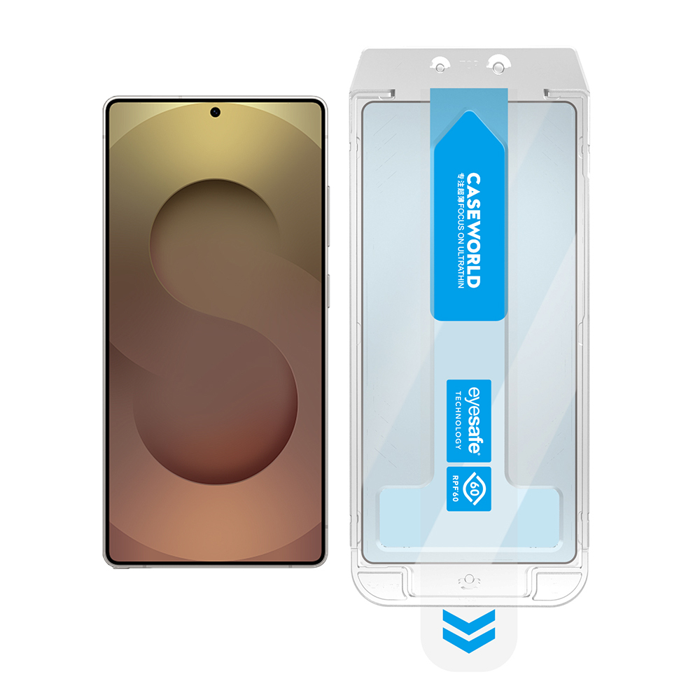 Samsung Galaxy S25 Ultra Uyumlu CaseWorld Applicator Serisi 2.5D Eyesafe Mavi Işık Teknolojili 0.25mm Temperli Cam Ekran Koruyucu+ Uygulama Aparatı - 4