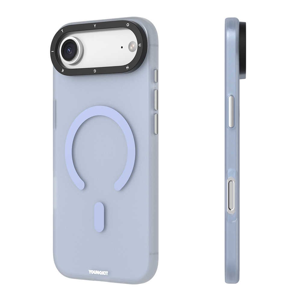 Apple iPhone 17 Air Uyumlu Kılıf M-safe Şarj Özellikli Youngkit Hidden Sand Serisi Kapak - 3