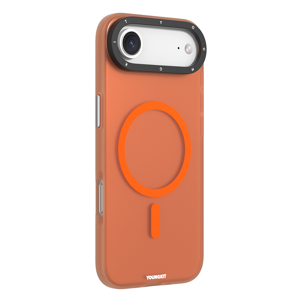 Apple iPhone 17 Air Uyumlu Kılıf M-safe Şarj Özellikli Youngkit Hidden Sand Serisi Kapak - 4
