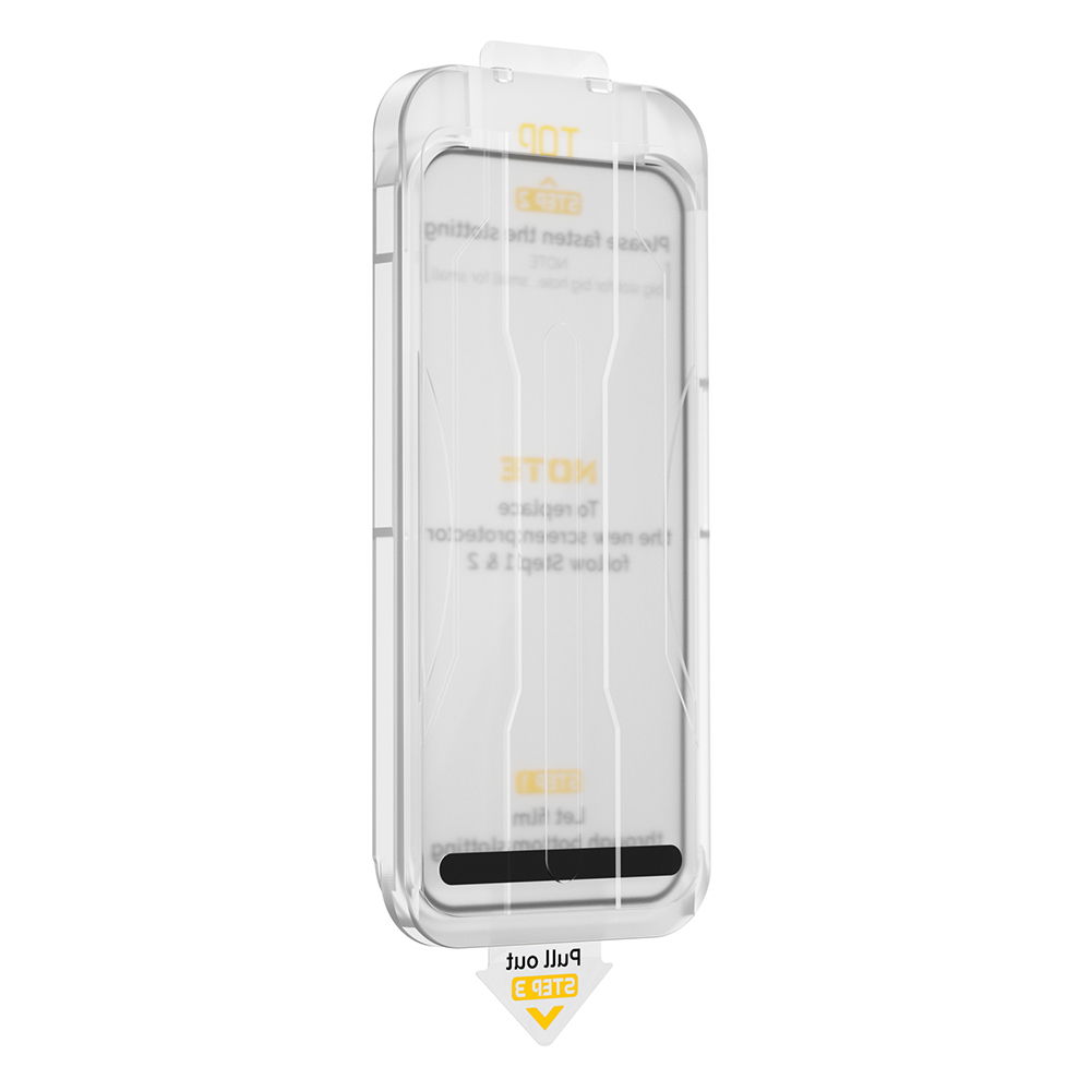 Apple iPhone 17 Pro Max Uyumlu Wiwu SQ-008 Oleofobik Easy Install Darbeye Karşı Dayanıklı Temperli Cam Ekran Koruyucu + Kolay Uygulama Aparatlı - 1