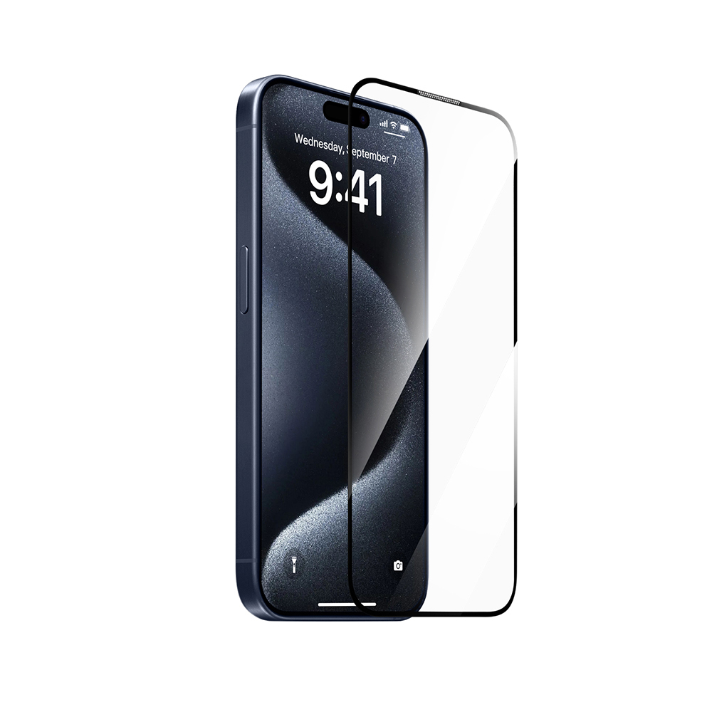 Apple iPhone 17 Pro Max Uyumlu Wiwu SQ-008 Oleofobik Easy Install Darbeye Karşı Dayanıklı Temperli Cam Ekran Koruyucu + Kolay Uygulama Aparatlı - 5